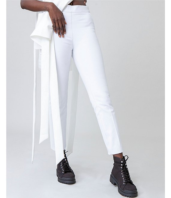 Spanx On-the-Go Silver Lining Technology Ankle Slim Straight Pants