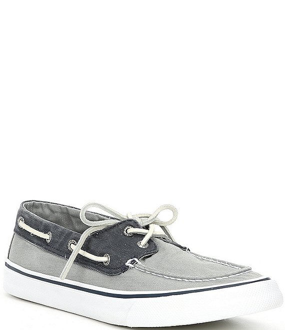 Color:Salt Washed Grey/Navy - Image 1 - Men's Bahama II Canvas Sneakers