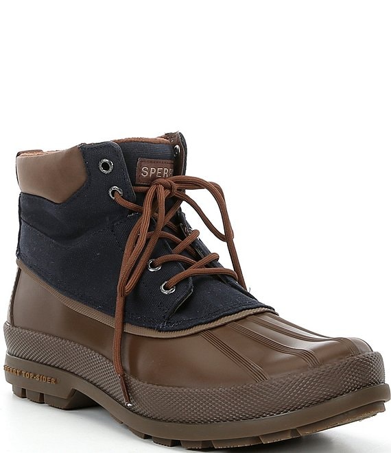 Navy sperry boots best sale