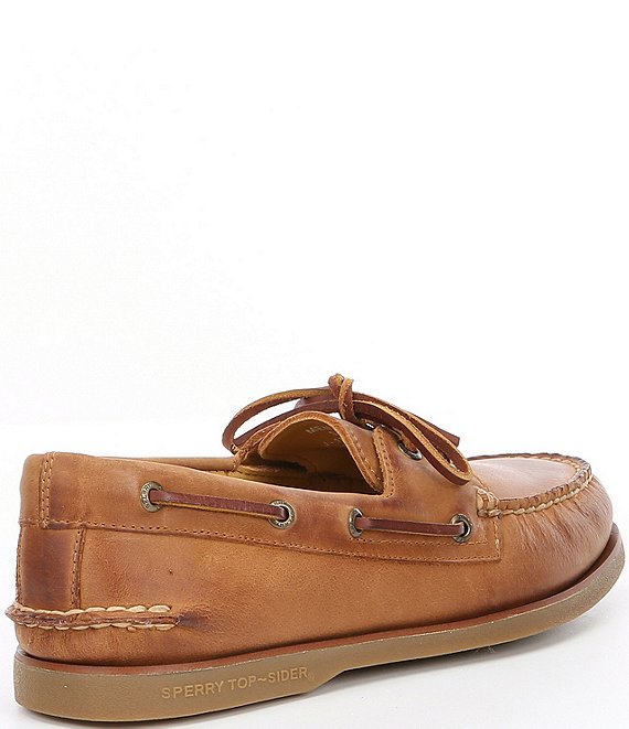 Sperry Men's Gold Water Resistant Leather Boat Shoes | Dillard's