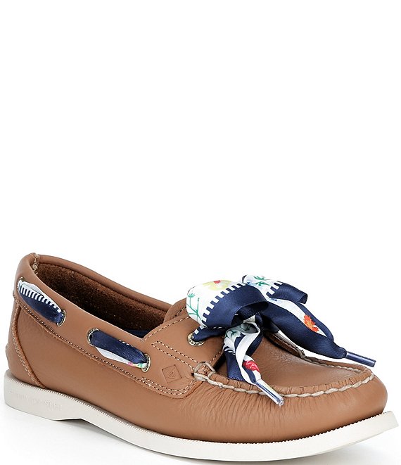 Sperry Women's AO 1-Eye Floral Ribbon Boat Shoes