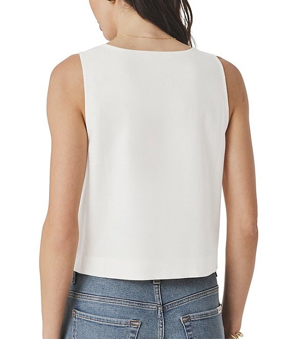 Splendid Adele Linen Blend Square Neck Sleeveless Tank | Dillard's