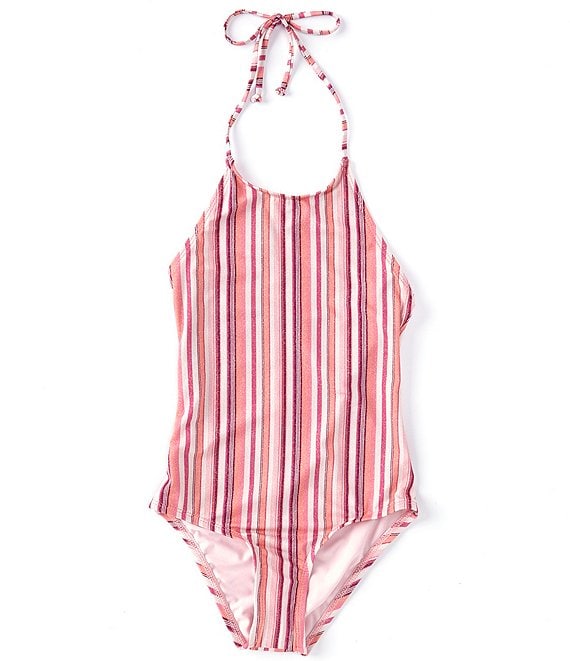 Splendid Big Girls 7-16 Lurex Striped One-Piece | Dillard's