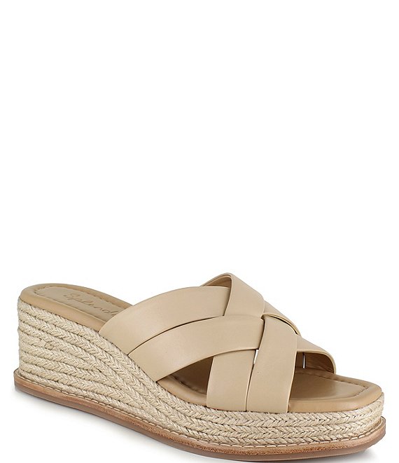 Espadrille outlet platform slides