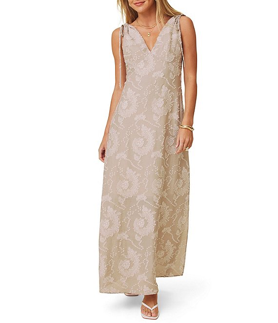 Splendid Ezra V-Neck Sleeveless Maxi Dress