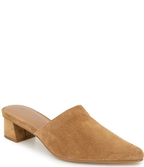 Splendid Lorelei Suede Block Heel Mules | Dillard's