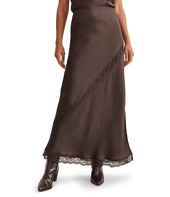 Splendid Penelope Lace Maxi Skirt