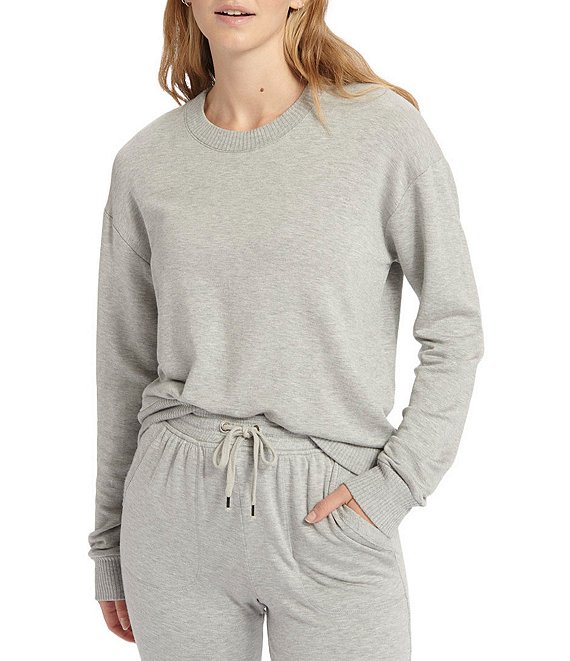 Splendid Reed Long Sleeve Top in Heather Charcoal | REVOLVE