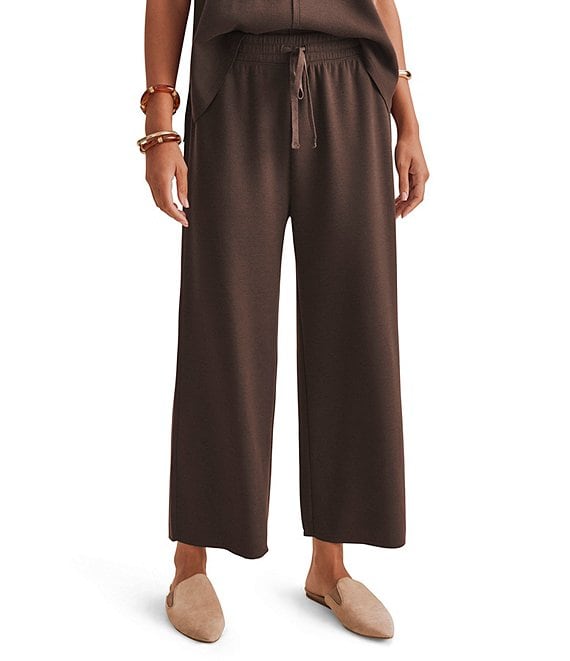 Splendid Winslow Coordinating Knit Mid Rise Lounge Crop Length Pants