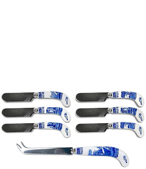 Spode Blue Italian Collection Cheese Knife & Spreader Set