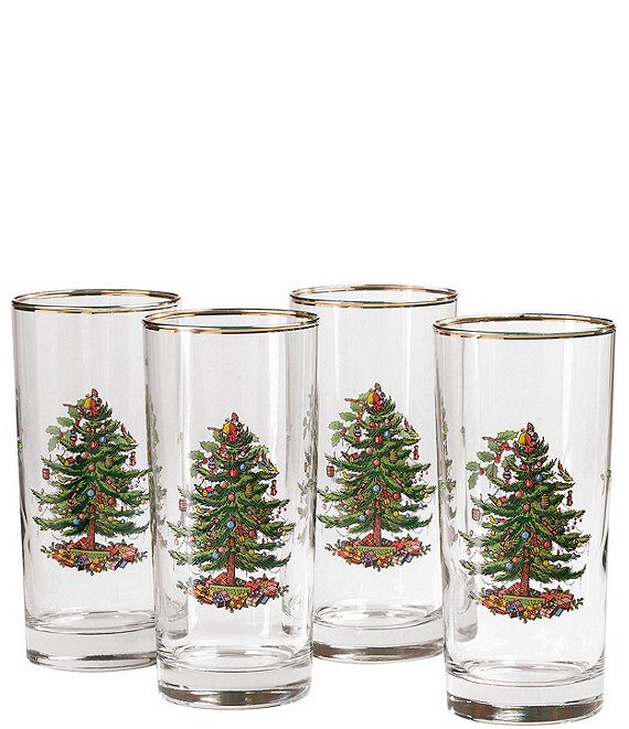 Spode Christmas Tree Highball Glass, Set of 4 | Dillard's