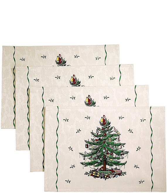 Spode Christmas Tree Placemats, Set of 4 | Dillard's