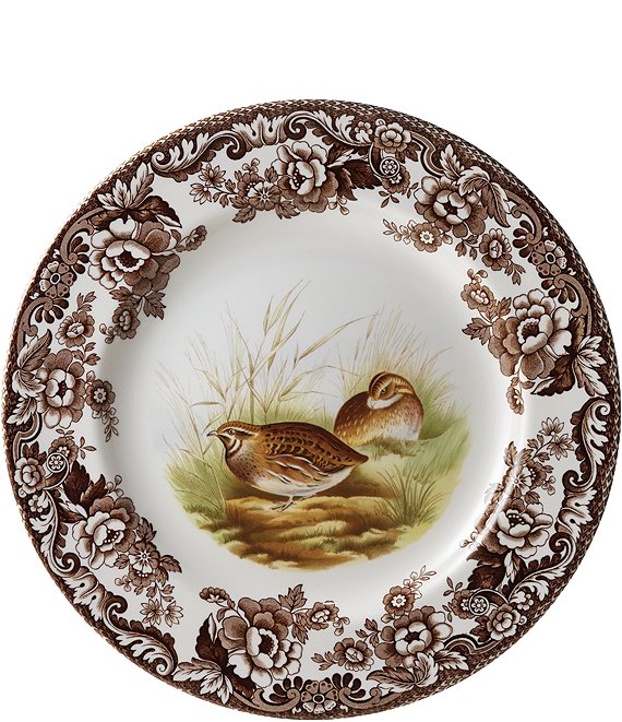 Spode Festive Fall Collection Woodland Quail Dinner Plate ...