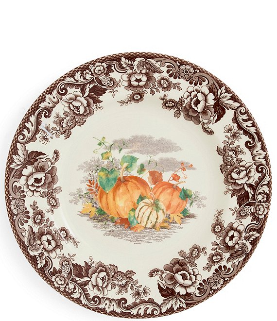 Spode Woodland Harvest Pumpkin Dinner Plate