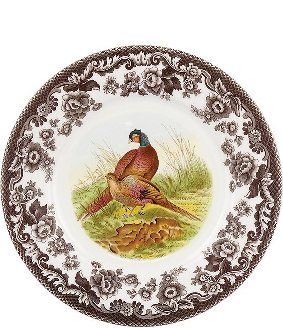 Spode Woodland Pheasant Luncheon Plate