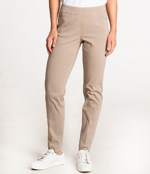 Crêpe pull-on trousers - Beige - Ladies | H&M IN