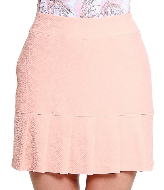 Sport Haley Hatteras Pull-On Seersucker Front Pleat Skirt