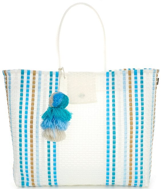Squeeze De Citron Ocean Blue Preppy Tile Weekender Tote Bag