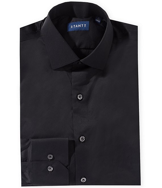 STANTT Performance Spread Collar Solid Dress Shirt