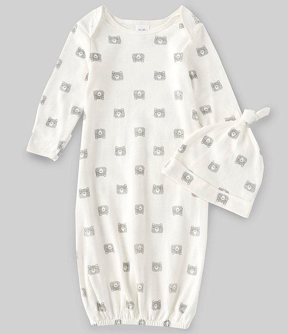 Starting Out Baby Newborn-6 Months Long-Sleeve Bear Gown