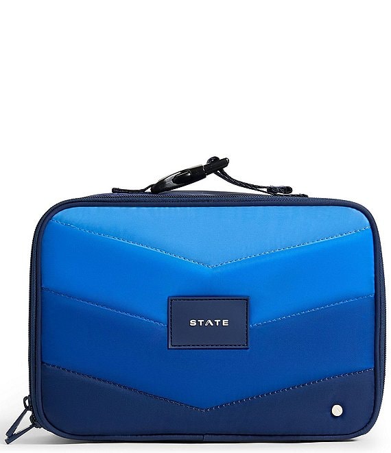STATE Bags Kids Rodgers Blue Chevron Lunch Box