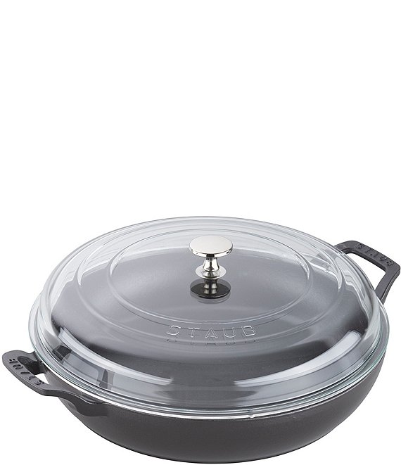 Order a Braiser Pan with Round Fry Basket for Batch Cooking  Buy the ES5 6  QT Covered Braiser Set with Fry Baset at SCANPAN USA