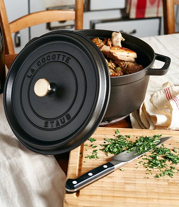 Staub Cast Iron 4 Qt Round Cocotte | Dillard's