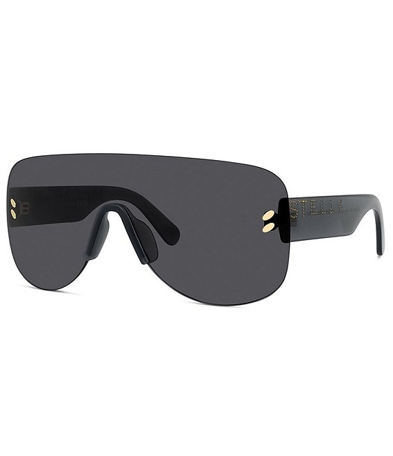 Stella Mccartney Women's SC40055 99mm Transparent Grey Shield Sunglasses