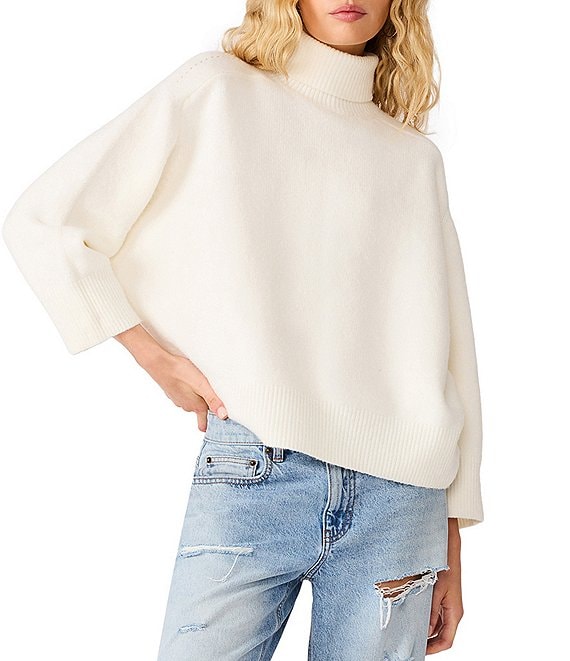 Steve Madden Arlette Funnel Neck Long Sleeve Sweater