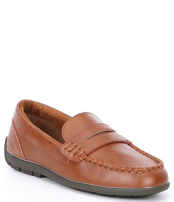 Color:Natural - Image 1 - Boys' B-Jared Leather Loafers (Youth)