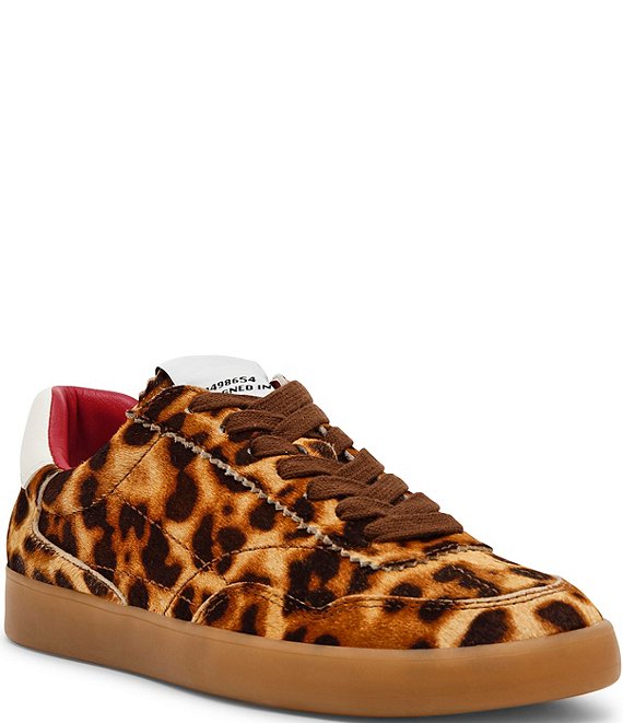 Steve Madden Braxton Leopard Print Retro Sneakers Dillard s