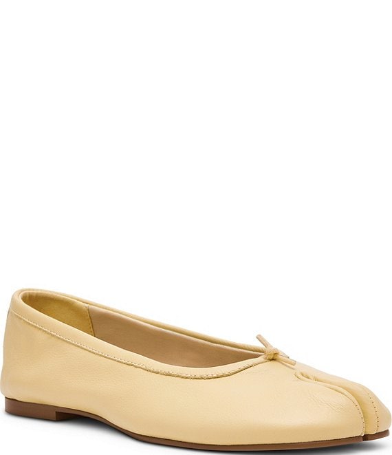 Steve Madden Calico Leather Split Toe Ballet Flats