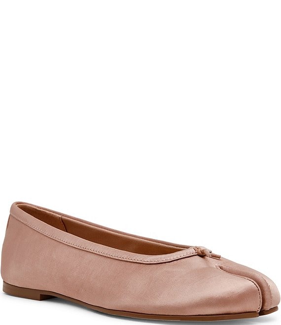 Steve Madden Calico Satin Split Toe Ballet Flats