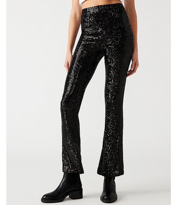 Curvy and Missy Black Sequin Pants