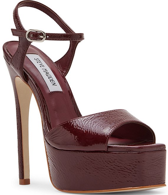 Burgundy fashion dress sandals