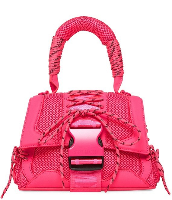Steve Madden Diego Sneakerhead Laced Solid Pink Crossbody Bag | Dillard's