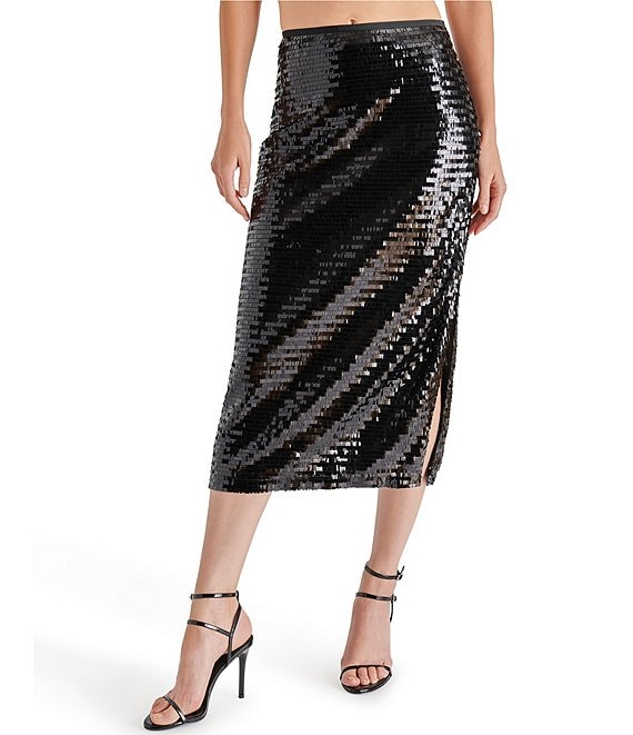 Dillards black outlet sequin skirt