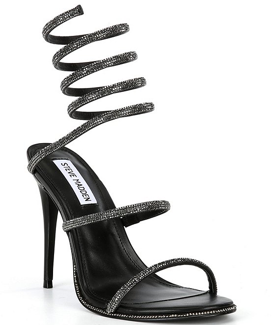 Steve Madden Exotica Rhinestone Ankle Wrap Dress Sandals | Dillard's