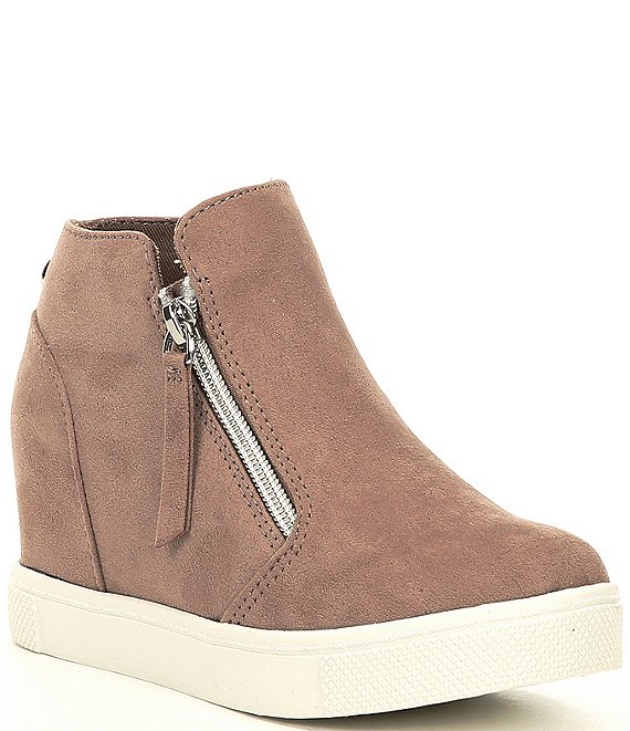 steve madden wedge sneakers taupe
