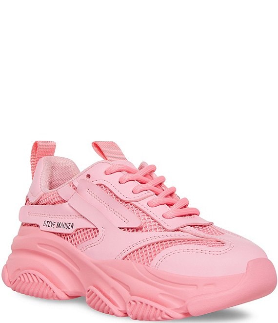 Steve Madden Women's Possession Chunky Lace-Up Sneakers - Macy's