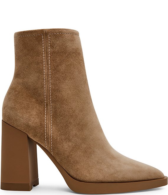 Steve Madden Harden Suede Snip Toe Booties | Dillard display picture 2