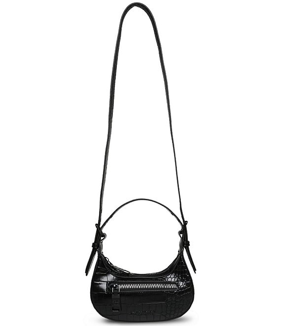 Mini Zip Front Graphic Satchel Bag