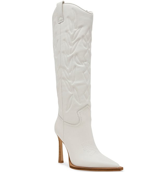 Dillards white boots on sale