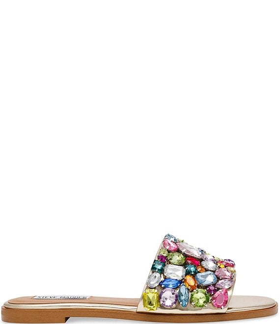 Steve Madden Knicky-R Jewel Embellished Slide Sandals