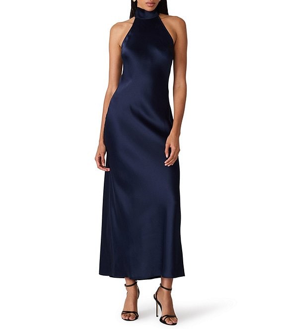 Steve Madden Lara High Neck Sleeveless Maxi Dress
