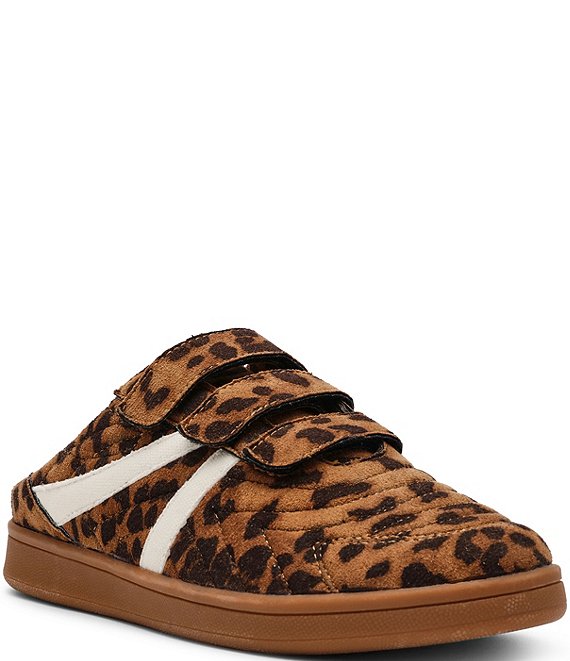 Steve Madden Magik Leopard Print Slip On Adjustable Mule Sneakers