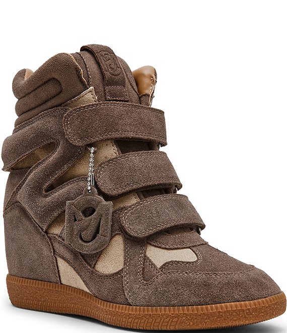 Steve Madden Mavis Suede High Top Wedge Sneakers