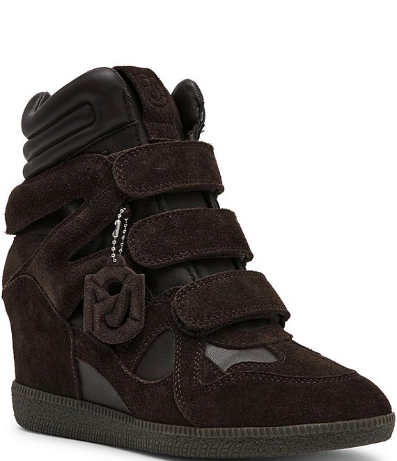 Steve Madden Mavis Suede High Top Wedge Sneakers