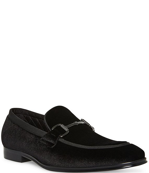 Steve Madden Men s Aahron Velvet Bit Embellishment Dress Slip On