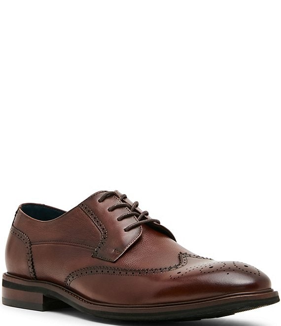 Steve Madden Men's Bayard Wingtip Leather Oxfords